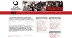 Desktop Screenshot of csvr.org.za